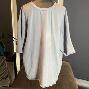 PacSun Men’s Short Sleeve Pullover Sweater Gray Boxy Fit Size L NWT *READ